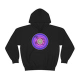 Vintage Grunge Purple Circle - Bass Drum - Hoodie