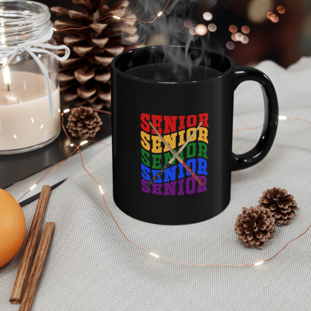 Senior Rainbow - Drumsticks - 11oz Black Mug