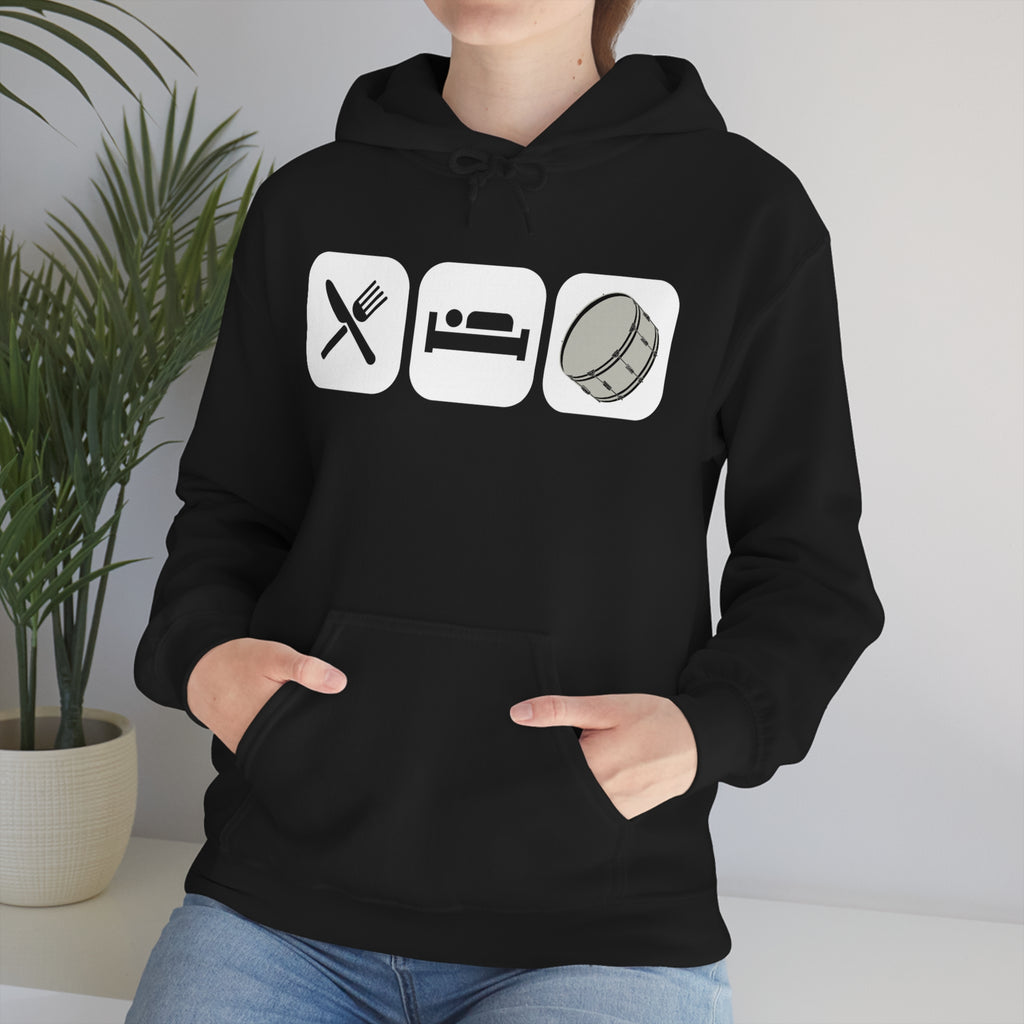 Eat, Sleep, Play - Bass Drum - Hoodie