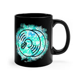 Vintage Turquoise Cloud - Cymbals - 11oz Black Mug