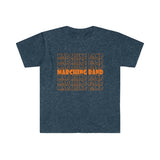 Marching Band - Retro - Orange - Unisex Softstyle T-Shirt