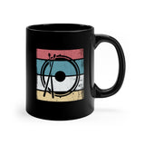 Vintage Grunge Lines 2 - Snare Drum - 11oz Black Mug