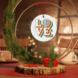 LOVE - Bass Drum - Metal Ornament