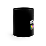 Band Mom - Tie Dye - Quads - 11oz Black Mug