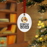 Senior 2023 - Black Lettering - Cymbals - Metal Ornament