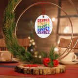 Senior Rainbow - Drumsticks - Metal Ornament