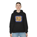 Vintage Blue Burlap - Cymbals - Hoodie