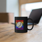 Senior Rainbow - Bass Drum - 11oz Black Mug