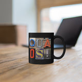 Quads/Tenors - Artsy Alphabet - 11oz Black Mug