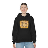 Vintage Yellow Burlap - Bass Drum - Hoodie