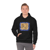 Vintage Blue Burlap - Cymbals - Hoodie