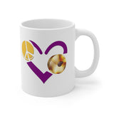 Peace, Love, Cymbals - 11oz White Mug