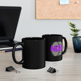 Band Nerd - Bass Drum - 11oz Black Mug