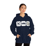 Eat, Sleep, Play - Bass Drum - Hoodie