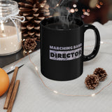 Marching Band Director - Gray Notes 2 - 11oz Black Mug