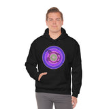 Vintage Grunge Purple Circle - Bass Drum - Hoodie