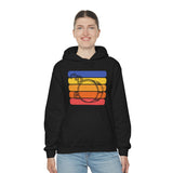 Vintage Grunge Lines Sunset - Bass Drum - Hoodie