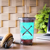 Vintage Turquoise Wood - Drumsticks - Suave Acrylic Cup