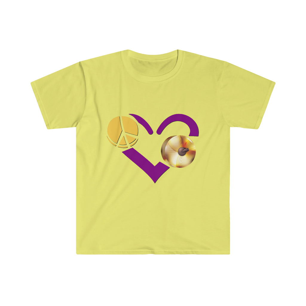 Peace, Love, Cymbals - Unisex Softstyle T-Shirt