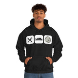 Eat, Sleep, Play - Bass Drum - Hoodie