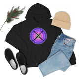 Vintage Grunge Purple Circle - Drumsticks - Hoodie