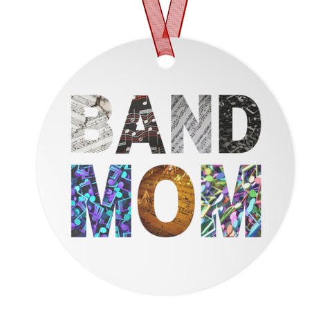 Band Mom - Music Notes - Metal Ornament
