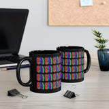 Vintage Rainbow Cloud - Cymbals - 11oz Black Mug - Pattern