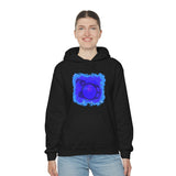 Vintage Blue Cloud - Bass Drum - Hoodie