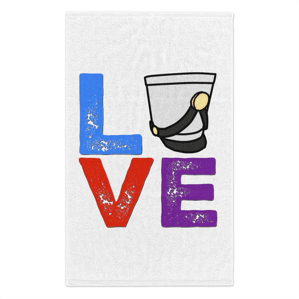 Marching Band - Love - Shako - Rally Towel, 11x18