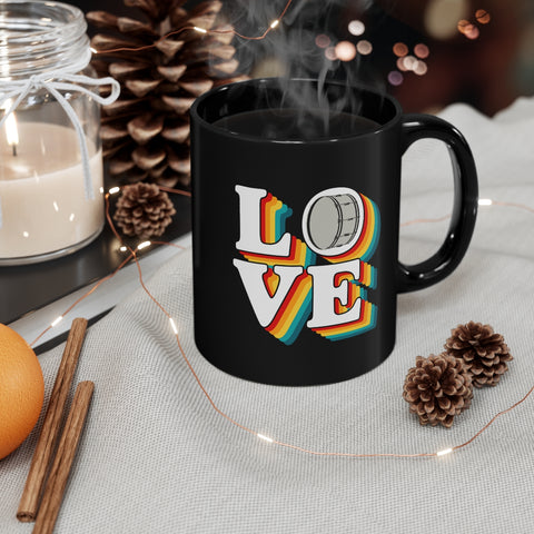 LOVE - Bass Drum - 11oz Black Mug