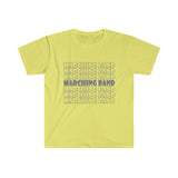 Marching Band - Retro - Gray - Unisex Softstyle T-Shirt