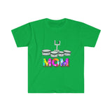 Band Mom - Tie Dye - Quads - Unisex Softstyle T-Shirt