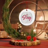 Slay - Bass Drum - Metal Ornament