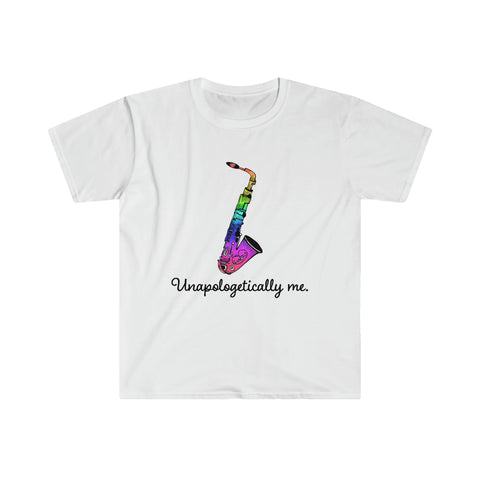 Unapologetically Me - Rainbow - Saxophone - Unisex Softstyle T-Shirt