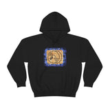 Vintage Blue Burlap - Cymbals - Hoodie