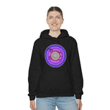 Vintage Grunge Purple Circle - Bass Drum - Hoodie