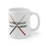 Instrument Chooses - Drumsticks - 11oz White Mug