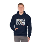 Senior 2023 - White Lettering - Drumsticks - Hoodie