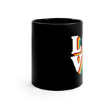 LOVE - Quads/Tenors - 11oz Black Mug