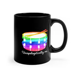 Unapologetically Me - Rainbow - Snare Drum - 11oz Black Mug