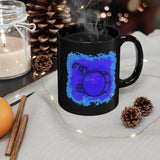 Vintage Blue Cloud - Bass Drum - 11oz Black Mug