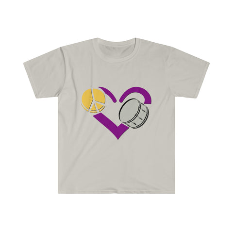 Peace, Love, Bass Drum - Unisex Softstyle T-Shirt