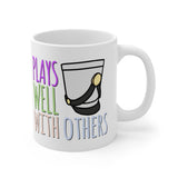 Plays Well With Others - Shako - 11oz White Mug