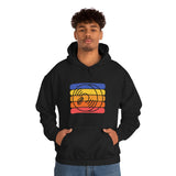 Vintage Grunge Lines Sunset - Cymbals - Hoodie