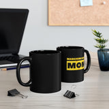 Marching Band Mom - Yellow - 11oz Black Mug