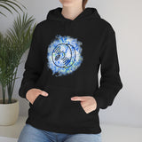 Vintage Blue White Tie Dye - Cymbals - Hoodie