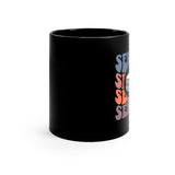 Senior Retro - Snare Drum - 11oz Black Mug