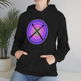 Vintage Grunge Purple Circle - Drumsticks - Hoodie