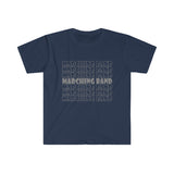 Marching Band - Retro - Gray - Unisex Softstyle T-Shirt