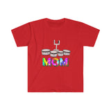 Band Mom - Tie Dye - Quads - Unisex Softstyle T-Shirt